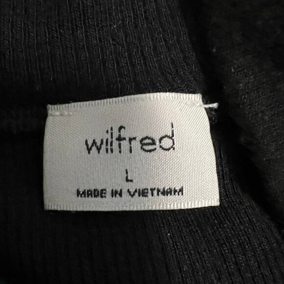 Wilfred‎ Long Sleeve Mock Neck Black Lightweight Top Size Large - Picture 5 of 6